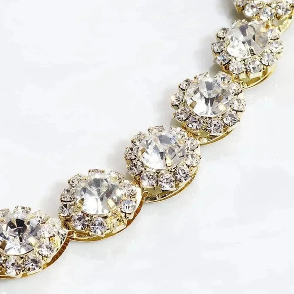 ❤️Women Gold Crystal Wedding Headband Bridal Headpiece  Hair Accessories - Picture 4 of 7